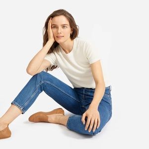 NWT Everlane 100% Cashmere Sweater Tshirt Ivory XS *sold out online*